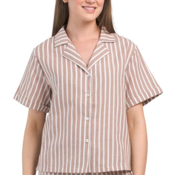 NWT PAPERHEART Cotton Striped Top - Picture 1 of 4